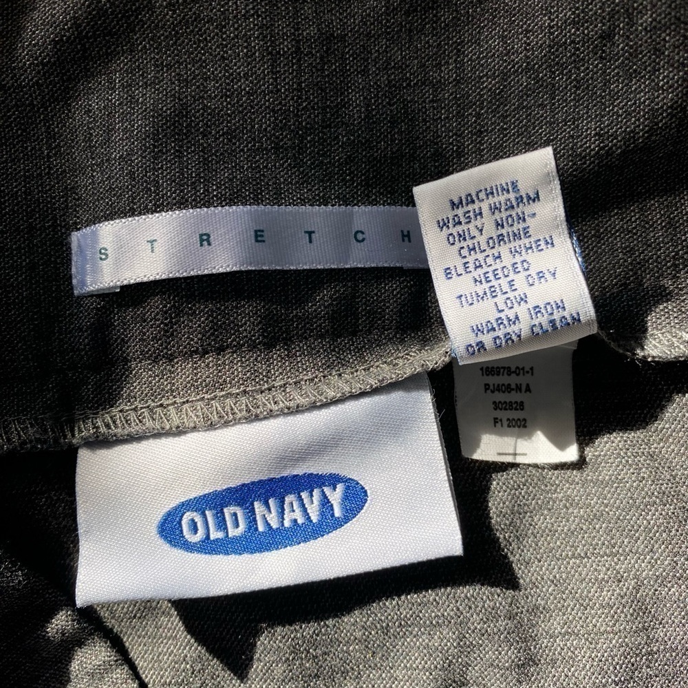 Old Navy Stretch Gray Flat Gray Wrap Mini Skirt, Sz: 4 - Picture 7 of 7